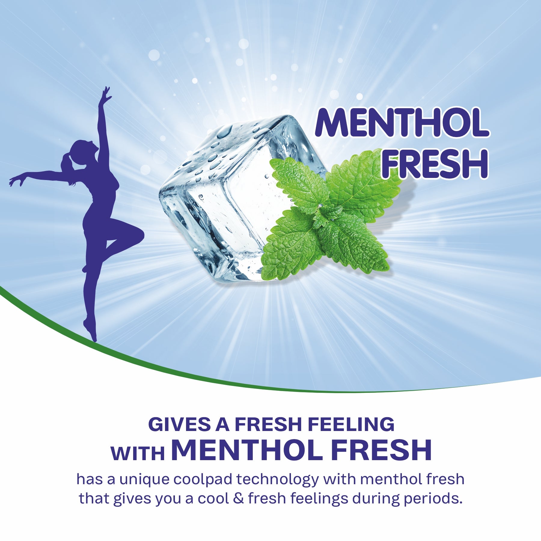 Ozemi Rash-Free Menthol Cooling Sanitary Pads ǀ 3220 MM (XXL)