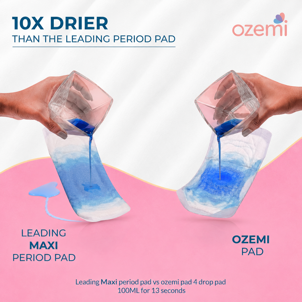 Ozemi Rash-Free Cotton Anion Sanitary Pads ǀ 420 MM (XXXL)