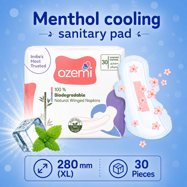 Ozemi Rash-Free Menthol Cooling Sanitary Pads ǀ 280 mm (XL)
