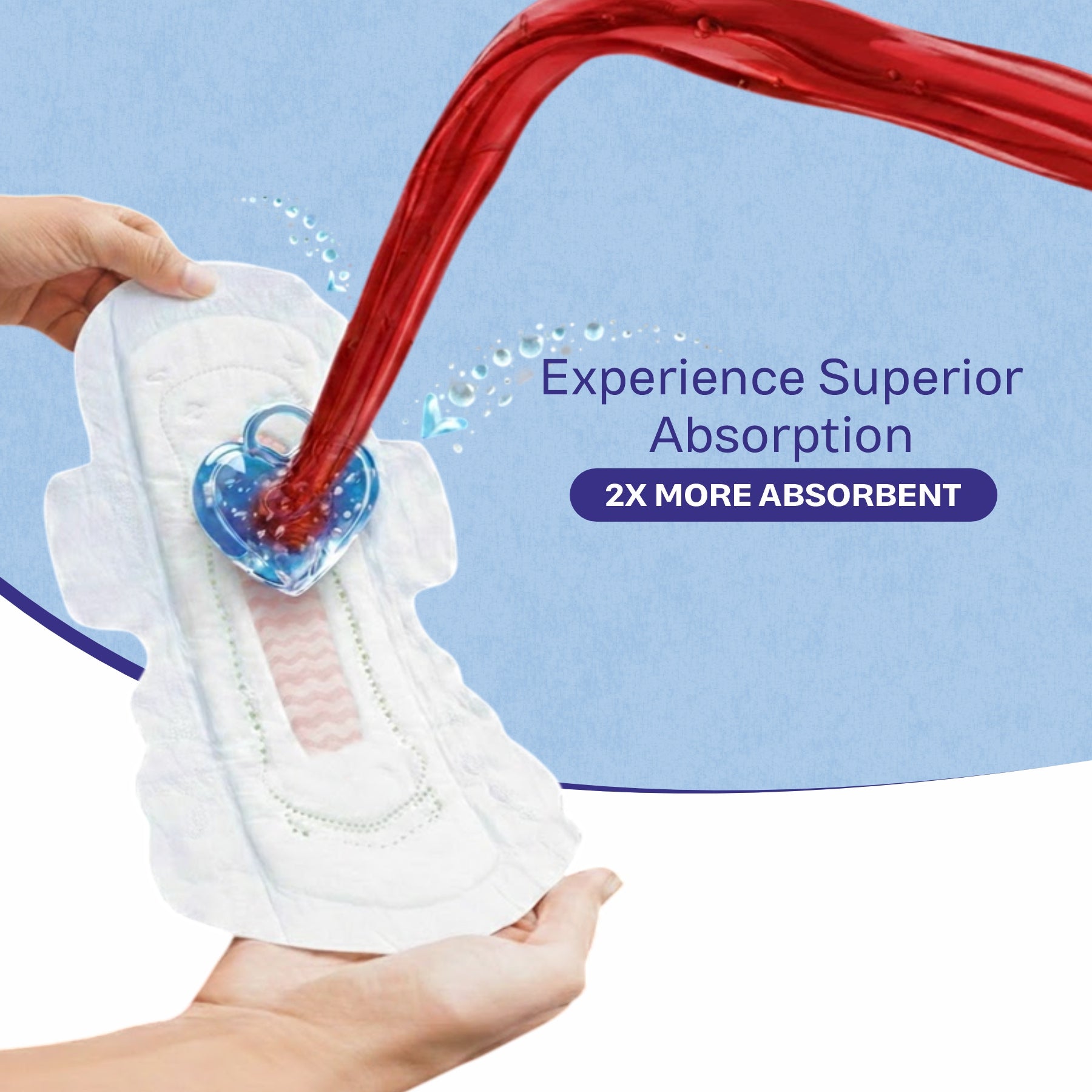 Ozemi Rash-Free Menthol Cooling Sanitary Pads ǀ 3220 MM (XXL)