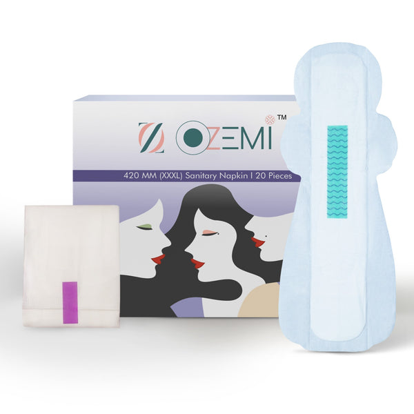 Ozemi Anion Cotton Sanitary Pads ǀ 420 MM (XXXL)