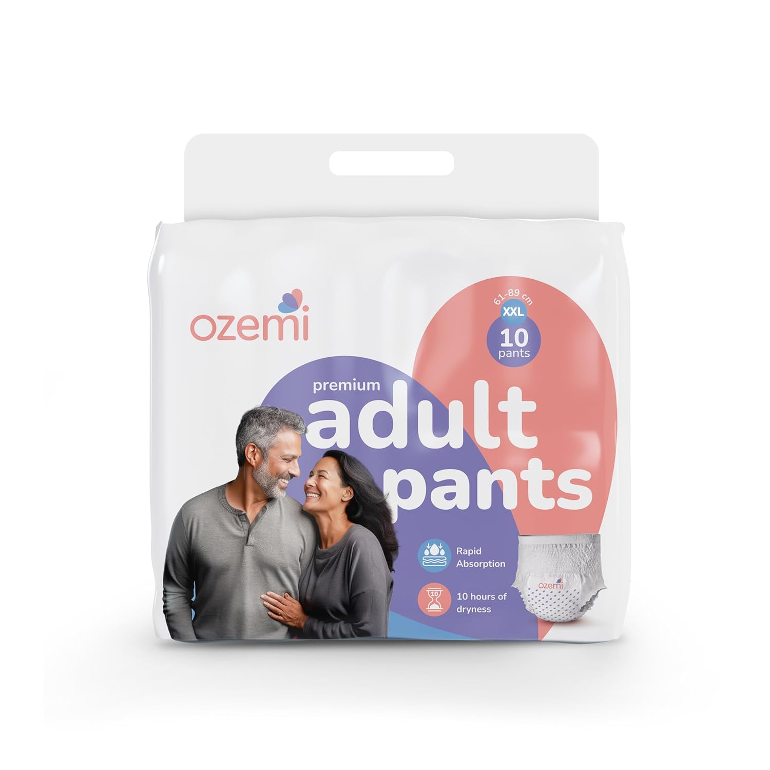 Ozemi Premium Adult Diaper Pant Style ǀ Double Extra Large size | 10 Units