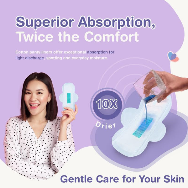 Ozemi Natural Bamboo Biodegradable Sanitary Pads ǀ 280 mm (XL) + 180 mm Large Pantyliner