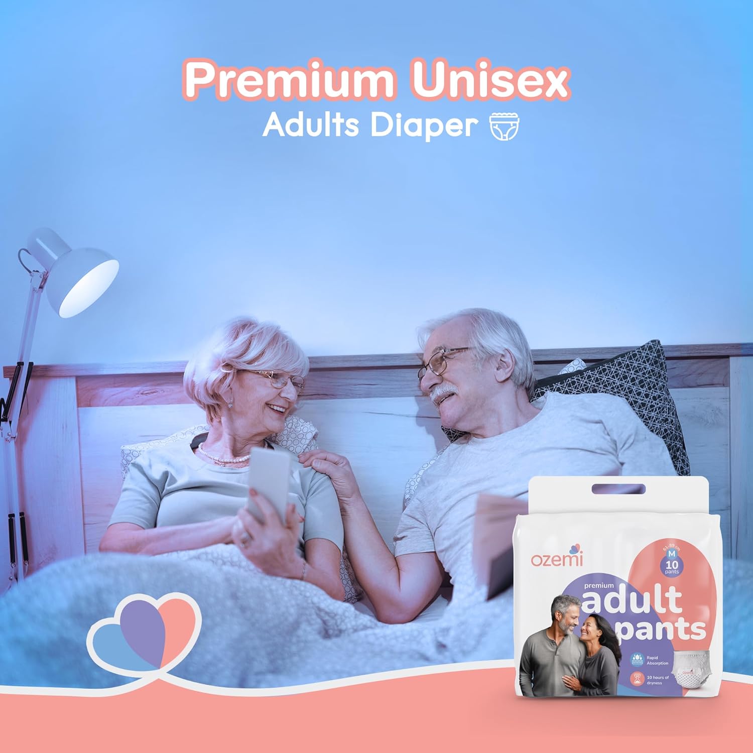 Ozemi Premium Adult Diaper Pant Style ǀ Double Extra Large size | 10 Units