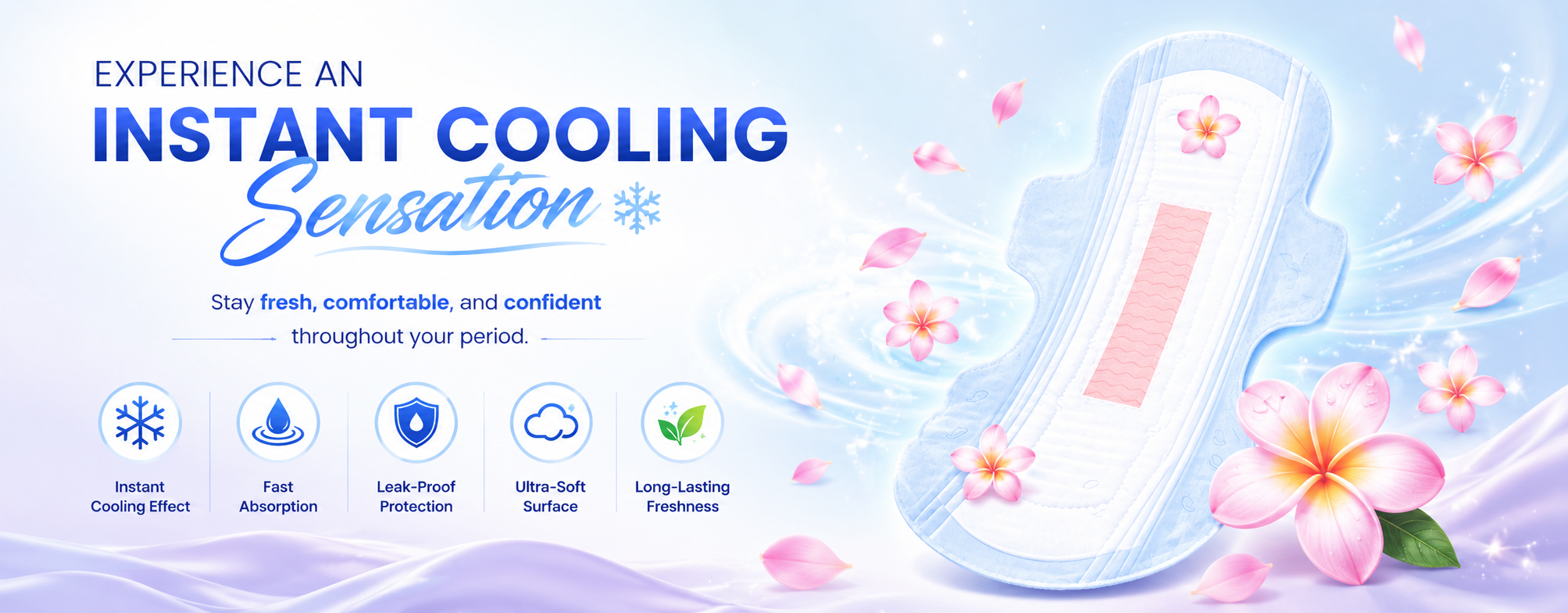 Menthol Cooling Sanitary Pad