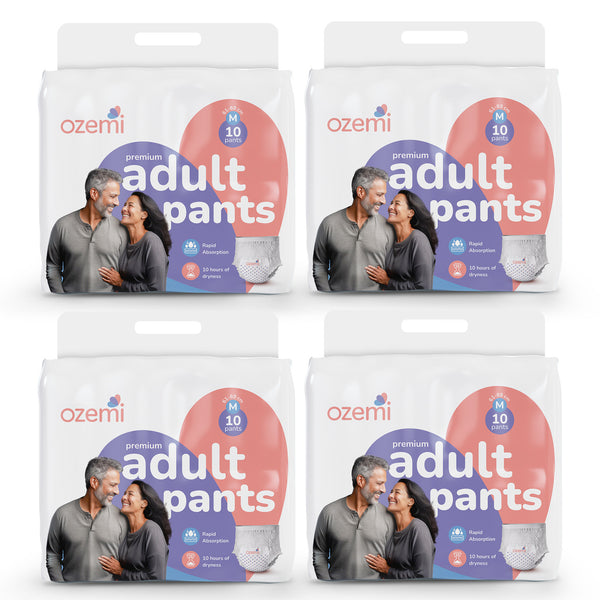 Ozemi Premium Adult Diaper Pant Style ǀ Medium Size (M)