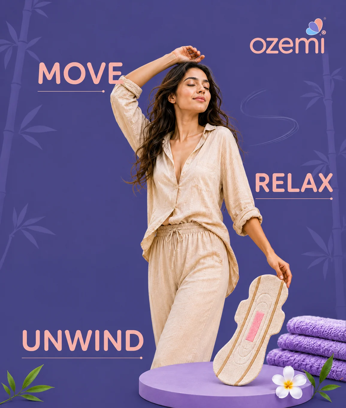 Ozemi Natural Bamboo Biodegradable Sanitary Pads 2