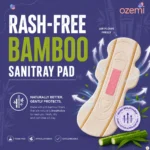 Ozemi Natural Bamboo Biodegradable Sanitary Pads ǀ 280 mm (XL) Pack 30