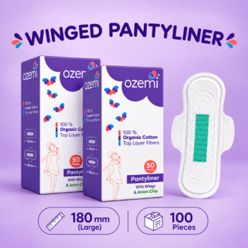 Ozemi Anion Cotton Pantyliner ǀ 180 MM (Large)