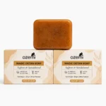 Ozemi Detan soap with Sandal Wood and Saffron For Glowing Brightening skin Pack 2